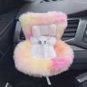 Ezcora Accessories for 10-17cm Dolls, Doll Car Seat with Clip onto Car Air Vent, Includes Seat Leg for Desktop Display (Tropical Sunset Blend)
