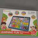 Trilingual Learning Toy Tablet with Music & Sound, Montessori Speech Musical Therapy Toys, Gifts for Boy, Girl, Baby, Toddler, for Age 1, 2, 3 Year Old (12-18 Months)