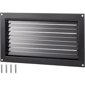 VEVOR, 12" Height x 20" Width, Reduce Foundation Damage Risk, Black, Wall Mounted Crawl Space Flood Vent