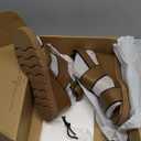 Vince Women's Roma Double Strap Wedge Sandals (6, Peanut Brown Leather)