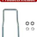 Spare Tire Carrier for Trailer,U-Bolt Zinc Plated Spare Tire Mount Bracket Side Mount 4 or 5 Lug fit Ski Boat, Fishing Boat or Sailboat Trailer