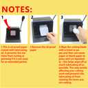 DCBADGE Pin Button Paper Cutter,Manual Square Paper Cutter Tool, Graphic Punch Die Cutter,for Button Maker Machine. (61mm Square Cutter, Cut for 50mm)
