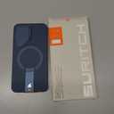 SURITCH for Samsung Galaxy S25 Phone Case, Magnetic Shockproof Bumper Case Slim Protective Cover with Camera Cover & Adjustable Metal Kickstand for Galaxy S25 (2025)-Dark Blue