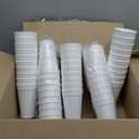 Fasmov 30 Pack 16 oz. Plastic Cups Plastic Tumblers Blank Reusable Drink Tumblers for Parties, Events, Marketing, Weddings, White