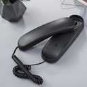 Corded Phone for Home, Durable landline Phone with Large Buttons for Seniors, Versatile Mini Phone for The Home, Office, and More (Black)