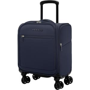 Verage Under Seat Luggage with Wheels, Softside Small Suitcase Spinner Carry On Luggage Bags for Airlines Airplanes Short Trip Men Women (Navy, 14-Inch Underseat) Verage Under Seat Luggage with Wheels, Softside Small Suitcase Spinner Carry On Luggage Bags for Airlines Airplanes Short Trip Men Women (Navy, 14-Inch Underseat)