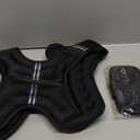 ZELUS Weighted Vest, 8lb Weight Vest with Reflective Stripe for Workout, Strength Training, Running, Fitness, Muscle Building, Weight Loss, Weightlifting (Black)