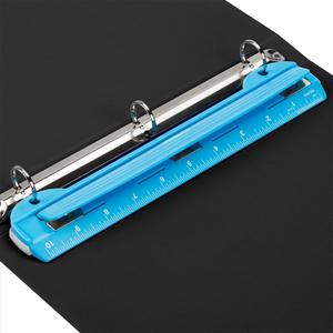 WorkLion Hole Puncher 3 Ring  Blue Portable Metal Hole Punch Single for Binder, 5 Sheet Capacity (1)