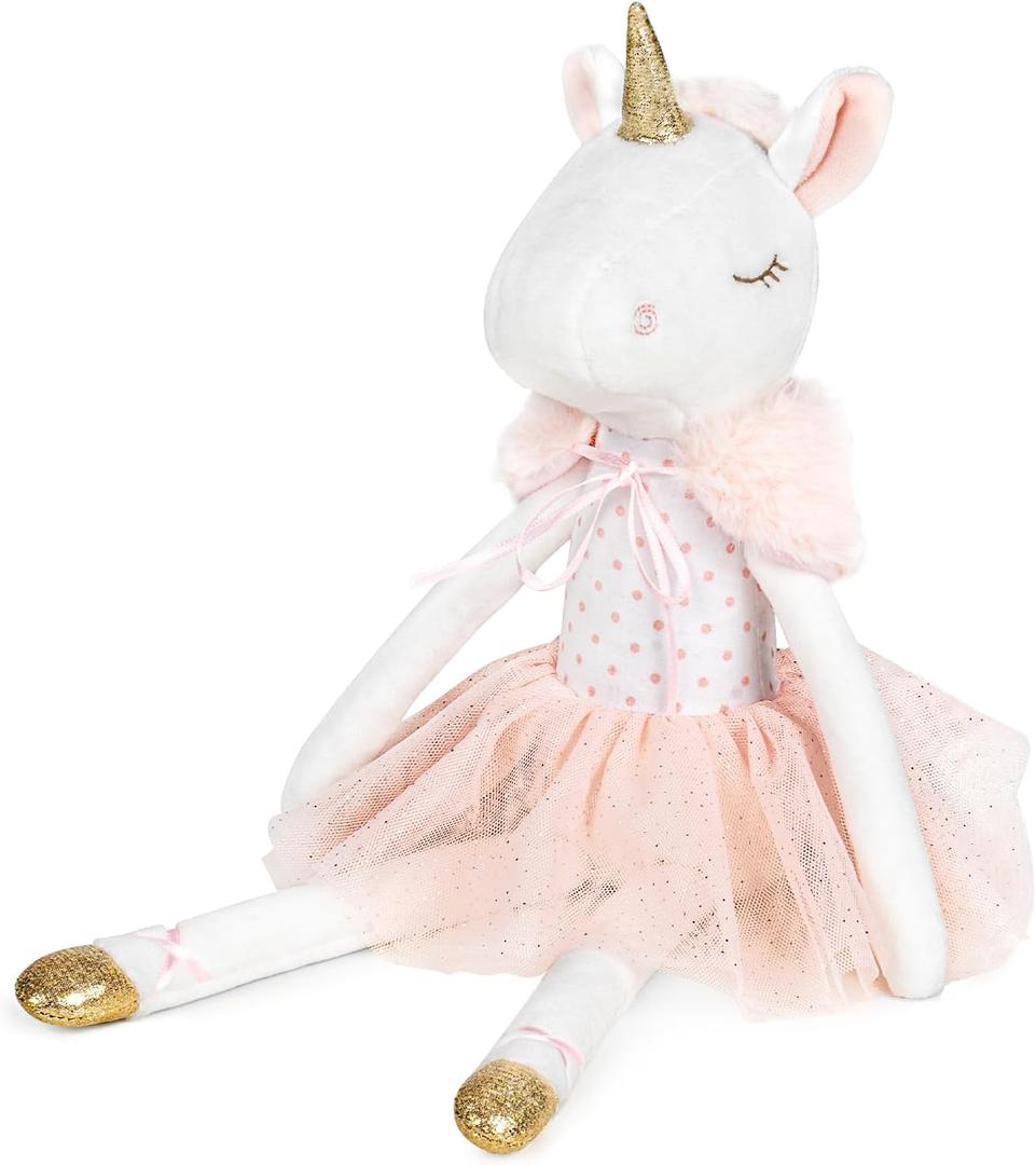 14" Unicorn Stuffed Animal,Soft Cute Unicorn Toys and Stuffed Animals for Girls Age 4-6, Plush Ballerina Toy for Baby Kid Teens, for Girls Birthday Dance Recital Gifts