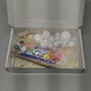 Pllieay Solar System Model Foam Ball Kit Includes 14PCS Mixed Sized Polystyrene Spheres Balls, 12PCS Bamboo Sticks, 12 Color Pigments, 2PCS Painting Brushes for School Science Projects (40 Pieces)