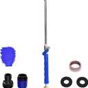 Buyplus Jet Nozzle High Pressure Hose Nozzle, 2-in-1 High Pressure Power Washer for House, Jet Nozzle for Garden Hose Power Washer Wand with 2 Different Tips, Quick Connectors and Gloves, 18 Inch