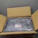 SONGMICS Dresser for Bedroom, Chest of Drawers, Steel, MDF, 4 Non-Woven Fabric Drawers, Storage Organizer Unit, Closet, Entryway, Ink Black and Ebony Black ULGS314B01S