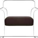 Yates Home PU Leather Couch Sofa Cushion Slipcover Water-Proof Elastic Chair RV Seat Covers Loveseat Sofa Furniture Protector Slip Cover for Settee Seater Replacement in Living RoomChair, Chocolate (Small)