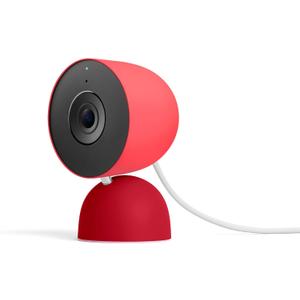 Google Nest Cam Indoor (Wired, 3rd Gen) - Security Camera with 2K Video and Gemini, Night Vision, 2-Way Audio, Works with Google Home - 2025 Model - Berry