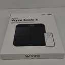 Wyze Smart Scale X - FSA/HSA Eligible - Digital Bathroom Scale for Body Weight, BMI, Body Fat, Muscle Mass, Heart Rate Monitor | Sync with Health Apps | for People, Baby & Pet, 400 lbs (Black)