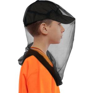 South to East Premium Kids Mosquito Head Net for Insect, 2 Pack, Fly & Bug Protection | Ultra Large & Long, Extra Fine Holes for Camping, Hiking, Fishing, Safari, Fits All Hats for 5-12 yrs Children