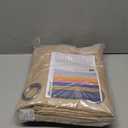 BGment Tan Curtains 84 Inch for Living Room - Light Filtering Faux Linen Look with Burlap Texture, Rustic Farmhouse Window Panels (Set of 2, 52" Wide)