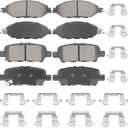 Front & Rear Ceramic Brake Pads Set for Nissan Murano 2015-2020, Pathfinder 2013-2019, for INFINITI JX35 2013, QX60 2014-2019, 8PCS