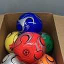 Deekin 6 Pcs Deflated Soccer Ball with Pump Official Outside Sport Soccer Machine Stitched Ball for Indoor Sport Training Practice Birthday Gift for Child Adult (Size 5)