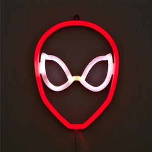 Idea Nuova Marvel Spiderman Neon Figural LED Hanging Wall Art,Bedroom/Kids Room Wall Dcor,6.1"x8.3"