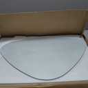 EASYSOUL Modern Glass Coffee Table, 32.68" D x 22.44" W x 15.75" H, Abstract Round Tea Tables for Living Room Home Office Industrial Cocktail Tables (Log-Clear Glass, 32.68")