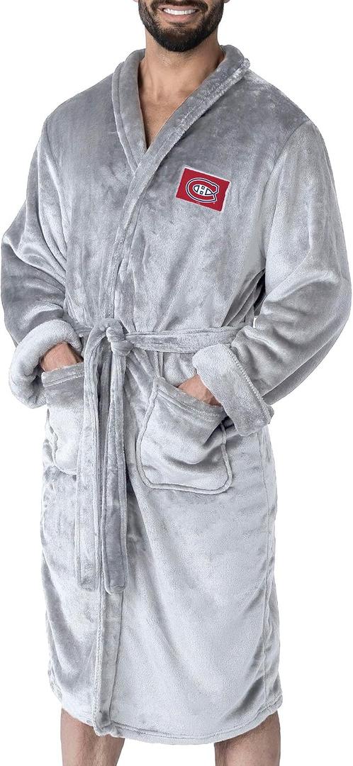Northwest NHL mens Transfer Patch Silk Touch Robe (XL)