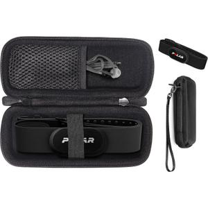 CaseSack Case for Heart Rate Monitor, Compatible with Garmin HRM-Pro Plus, 010-012883-00 HRM, HRM-Pro, HRM-Tri, HRM-Swim; Polar H10, H9; Wahoo TICKR, TICKR X, CooSpo