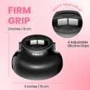 Universal Hair Diffuser Super Sturdy 1.7 Inch to 2.6 Inch for Natural Curly and Wavy Hair, Hair Dryer Attachment (Black Matte)