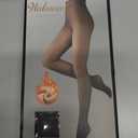 200D Thermal Opaque Winter Tights, Skin-Permeable, Slim Fit (Large-X-Large, Grey)