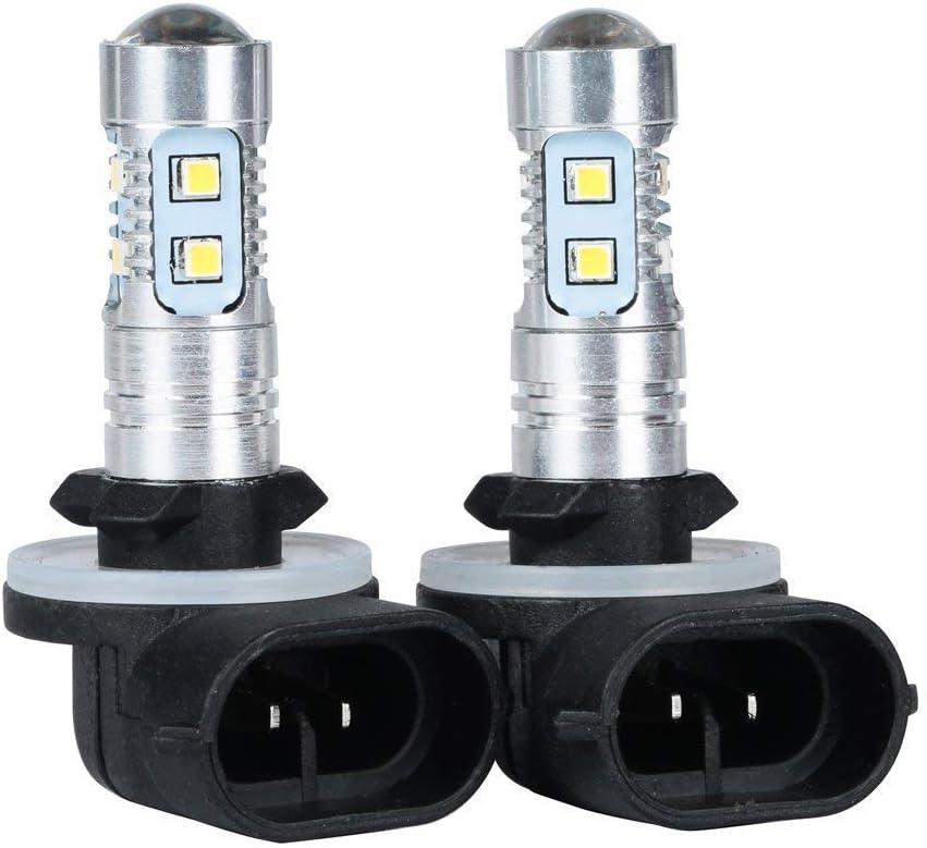 2x 8000K White High Power 2323 SMD 881 886 889 894 LED Fog Driving Light Bulbs 1200LM