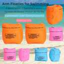 Arm Floaties for Kids and Adults (2 Pack) - Pool Floats Arm Bands Inflatable Swim Rings PVC Arm Floater for Toddlers Kids 3-5-6-12 Years (Blue 2pcs)