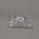 Swpeet 50Pcs 5 Sizes 1/2" 3/4" 1" 5/4" 5/8" Multi-purpose Metal Roller Buckle Ring Assortment Kit for Hardware Belt Bags Ring