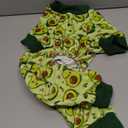 PUPTECK Soft Fleece Dog Pajamas for Small Medium Dogs, Dog Onesie Puppy Sweaters Clothes Jumpsuit Pjs, Cute Jammies Cat Coat Pet Costume Apparel, Green L (Large(CHEST 20", BACK 14"))