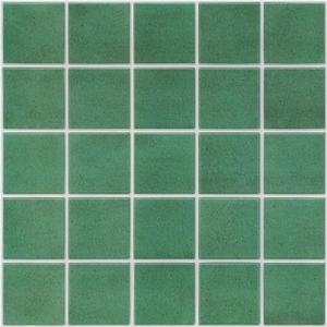 Commomy 10 Pcs Matte 3D Peel and Stick Tile 11.8"x11.8" Ultralight PVC Square Peel and Stick Backsplash for Kitchen Stick on Tiles for Bathroom,Living Room,Fireplace,Interior Wall Decor,Jungle Green