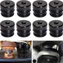 8PCS Silicone Body Mount Kit Compatible with 2008-2016 F250 F350 Crew Cab Superior Silicone Cab Mount Bushings Improve Bumpy Ride Durable Components Outperforms OEM & PU Mounts
