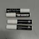 SELEAD Jumbo Tire Marker White - 4 Pack 15mm Wide Tip Paint Pens for Car Tires Lettering, Large Capacity Premium Ink Waterproof Permanent Markers