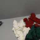 Geyoga 19 Pieces Mini Christmas Knit Stockings 6 Inch Cable Knitted Stockings Bulk Xmas Hanging Ornament Decoration for Christmas Tree Fireplace Holiday Party Favor(Red, Green, White)