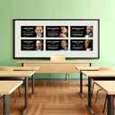 2 x XNXQLFPY Black History Month Posters 9 Charts,Black History Month Bulletin Board Decorations,Educational And Learning Activities For Classroom, Home(9 "x18)