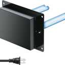 U/V Light for HVAC, Briidea U/V/C Light for Air Conditioner Duct for Whole House Large Room 110V 18W (Black)