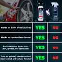 Rev Auto Wheel Cleaning Kit - 2 Item Wheel and Tire Cleaning Kit Includes 16oz Car Wheel Cleaner and Wheel Cleaner Brush Works For All Wheels and Tires