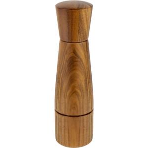 Pepper Grinder, VanlonPro Wooden Pepper Mill Salt Mill, 8 inch tall, Adjustable Coarseness Peppermill and easily refillable, Ceramic Grinding Mechanism