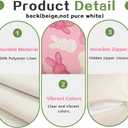 RABUSOFA Easter Pillow Covers 18x18 inch Set of 2 Easter Decorations for Home Pink Rabbit Throw Pillows for Bedroom Sofa Holiday Festivals Home Decor