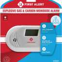FIRST ALERT Combination Explosive Gas and Carbon Monoxide Alarm with Backlit Digital Display, GCO1CN