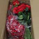 Rose Vine Artificial Flower Garland Fake Hanging Rose Ivy Plants 6ft for Wedding Home Party Garden Arrangement Decor Pack of One (Red)