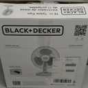 BLACK+DECKER Desk Fan for Home and Office, 12 Fan with 3 Speed Settings, Oscillating Portable Fan for Office Desk, Table Top and Kitchen Table with Adjustable Tilt, White