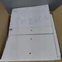 SHEEPAM 10 Tier Tree Book Shelf, Floor Standing Wood Bookshelf for Narrow Space, Storage Organizer Bookshelves for Books/ CDs/ Magazine, Bookcase with Shelves for Home Office, Living Room - White