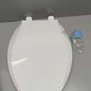 KOHLER 4636-RL-0 Cachet ReadyLatch Elongated Slow Close Toilet Seat, Soft Close Toilet Seat Quiet Lid, Contoured Grip-Tight Bumpers Installation Hardware, Apartment Essentials, White