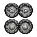8" Replacement Lawn Mower Wheel Kit (2X Front Drive Wheel 44710-VL0-L02ZB + 2X Rear Wheel 42710-VE2-M02ZE) for Honda 44710-VG3-000 44710-VG3-010 42710-VG3-B00 42710-VE2-M00ZE Walk Behind Lawn Mower