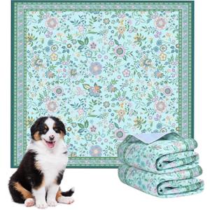 Baodan Pee Pads for Dogs Washable 48"x48", Extra Large Reusable Puppy Pads, Super Absorbent Whelping Pads Mat , Non-Slip Waterproof Pet Training Pads for Couch, Crate, Potty Training, Yellow