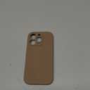 OAOA Magnetic Engraved Case Compatible with iPhone 16 Pro Case, Compatible with Magsafe, Camera All-Round Protection, Slim Liquid Silicone Phone Case for Women Girls, Light Brown Flower